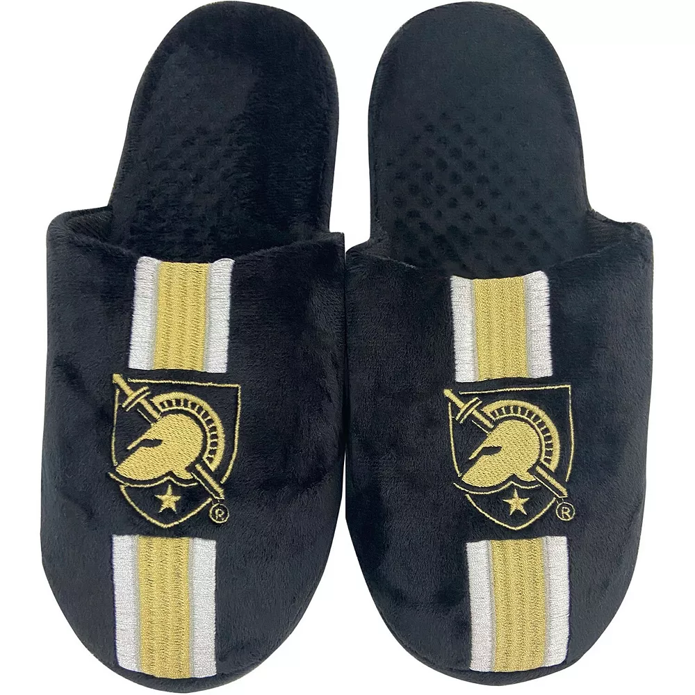Men's FOCO Army Black Knights Striped Team Slippers 4 Men's FOCO Army Black Knights Striped Team Slippers - Image 2