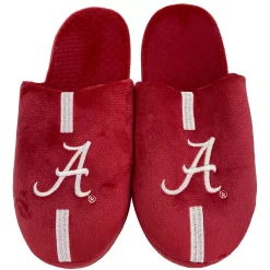 Men's FOCO Alabama Crimson Tide Striped Team Slippers