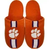 Men's FOCO Clemson Tigers Striped Team Slippers -STANCE shop 5400867
