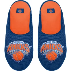Men's FOCO New York Knicks Big Logo Colorblock Mesh Slippers