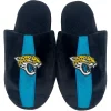 Men's FOCO Jacksonville Jaguars Striped Team Slippers 2 Men's FOCO Jacksonville Jaguars Striped Team Slippers -STANCE shop 5401067