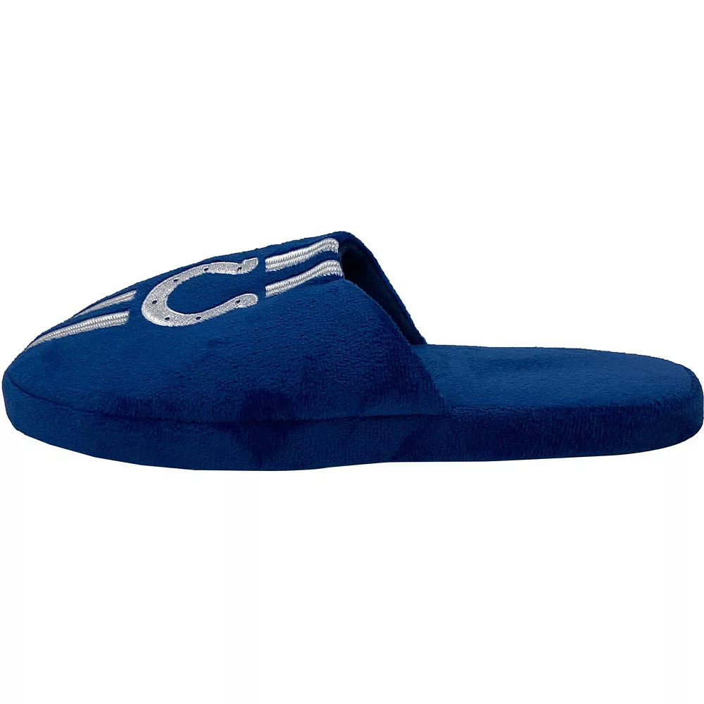 Men's FOCO Indianapolis Colts Striped Team Slippers 5 Men's FOCO Indianapolis Colts Striped Team Slippers - Image 3