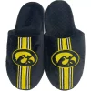 Men's FOCO Iowa Hawkeyes Striped Team Slippers -STANCE shop 5402056