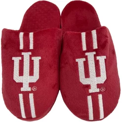 Men's FOCO Indiana Hoosiers Striped Team Slippers