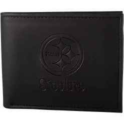 Men's Black Pittsburgh Steelers Hybrid Bi-Fold Wallet
