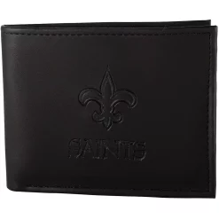 Men's Black New Orleans Saints Hybrid Bi-Fold Wallet