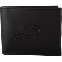 Men's Black Seattle Seahawks Hybrid Bi-Fold Wallet
