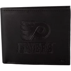 Men's Black Philadelphia Flyers Hybrid Bi-Fold Wallet