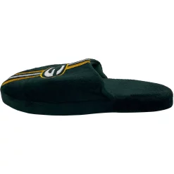 Men's FOCO Green Bay Packers Striped Team Slippers -STANCE shop 5411393 ALT2