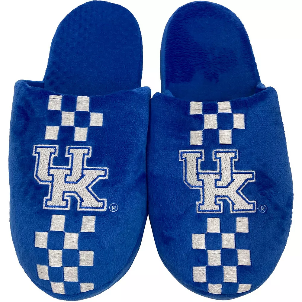 Men's FOCO Kentucky Wildcats Striped Team Slippers 3 Men's FOCO Kentucky Wildcats Striped Team Slippers