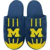 Men's FOCO Michigan Wolverines Striped Team Slippers 1 Men's FOCO Michigan Wolverines Striped Team Slippers -STANCE shop 5411541