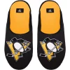 Men's FOCO Pittsburgh Penguins Big Logo Colorblock Mesh Slippers -STANCE shop 5412433