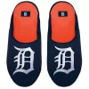 Men's FOCO Detroit Tigers Big Logo Colorblock Mesh Slippers