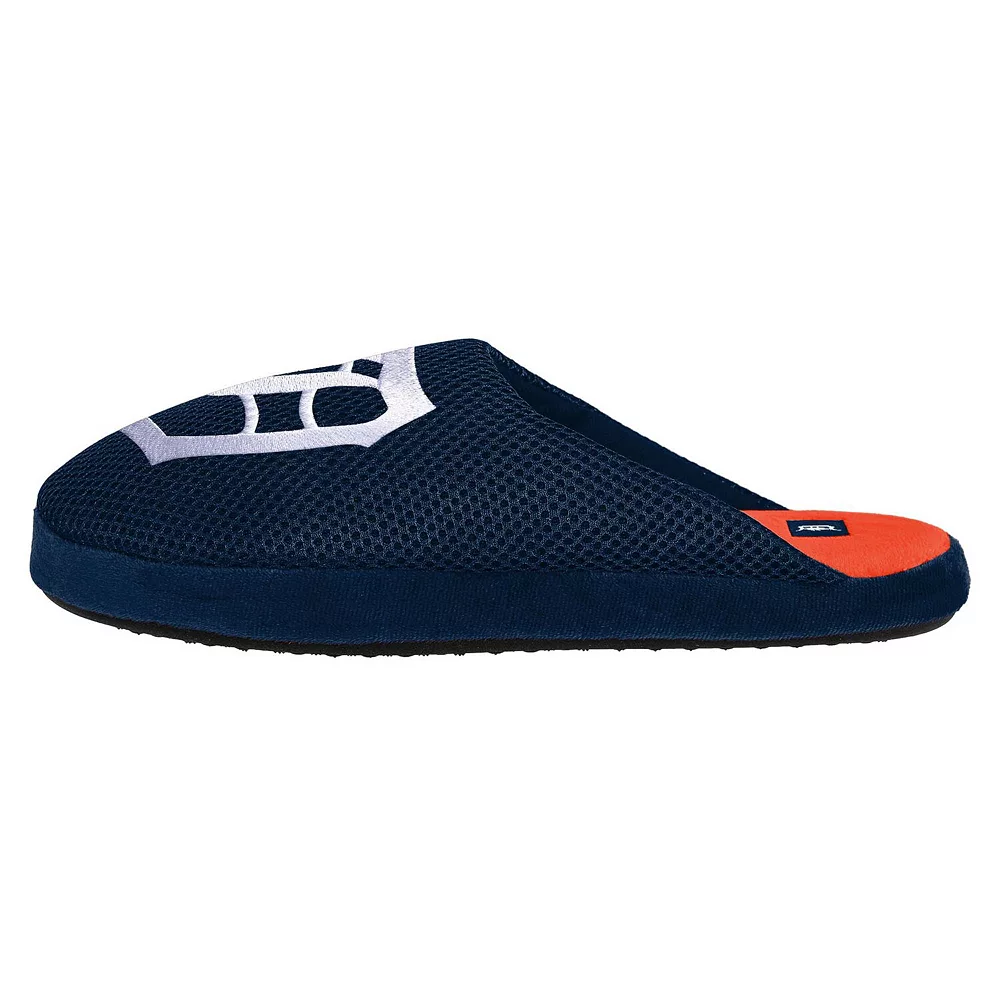 Men's FOCO Detroit Tigers Big Logo Colorblock Mesh Slippers 5 Men's FOCO Detroit Tigers Big Logo Colorblock Mesh Slippers - Image 3