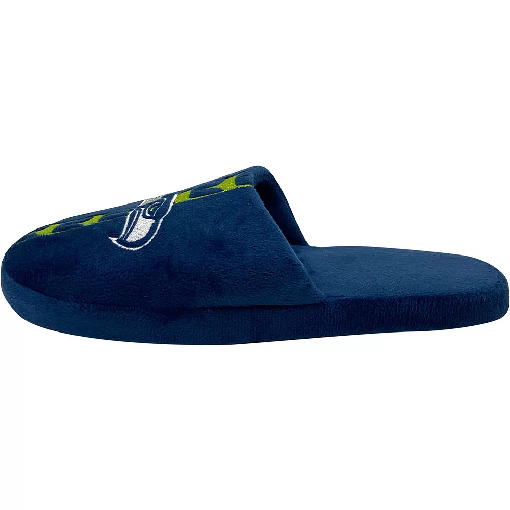 Men's FOCO Seattle Seahawks Striped Team Slippers 5 Men's FOCO Seattle Seahawks Striped Team Slippers - Image 3