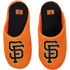 Men's FOCO San Francisco Giants Big Logo Colorblock Mesh Slippers