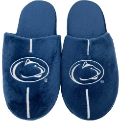 Men's FOCO Penn State Nittany Lions Striped Team Slippers -STANCE shop 5413586 ALT