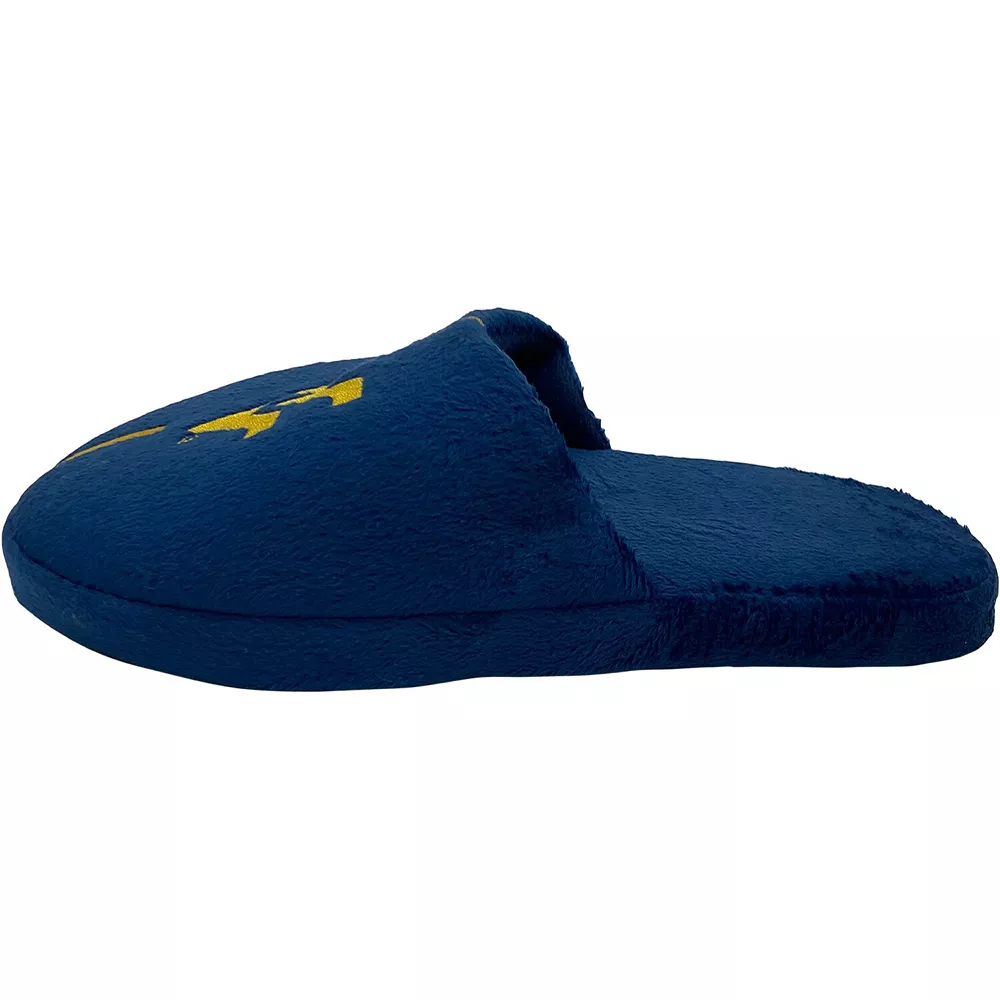 Men's FOCO West Virginia Mountaineers Striped Team Slippers 5 Men's FOCO West Virginia Mountaineers Striped Team Slippers - Image 3