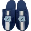 Men's FOCO North Carolina Tar Heels Striped Team Slippers 1 Men's FOCO North Carolina Tar Heels Striped Team Slippers -STANCE shop 5418510