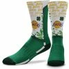 For Bare Feet Los Angeles Lakers Four Leaf St. Patrick's Day V-Curve Crew Socks -STANCE shop 5680439