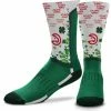 For Bare Feet Atlanta Hawks Four Leaf St. Patrick's Day V-Curve Crew Socks -STANCE shop 5681230