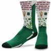 For Bare Feet Arizona State Sun Devils Four Leaf St. Patrick's Day V-Curve Crew Socks