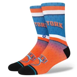 Men's Stance New York Knicks Hardwood Classics Fader Collection Crew Socks