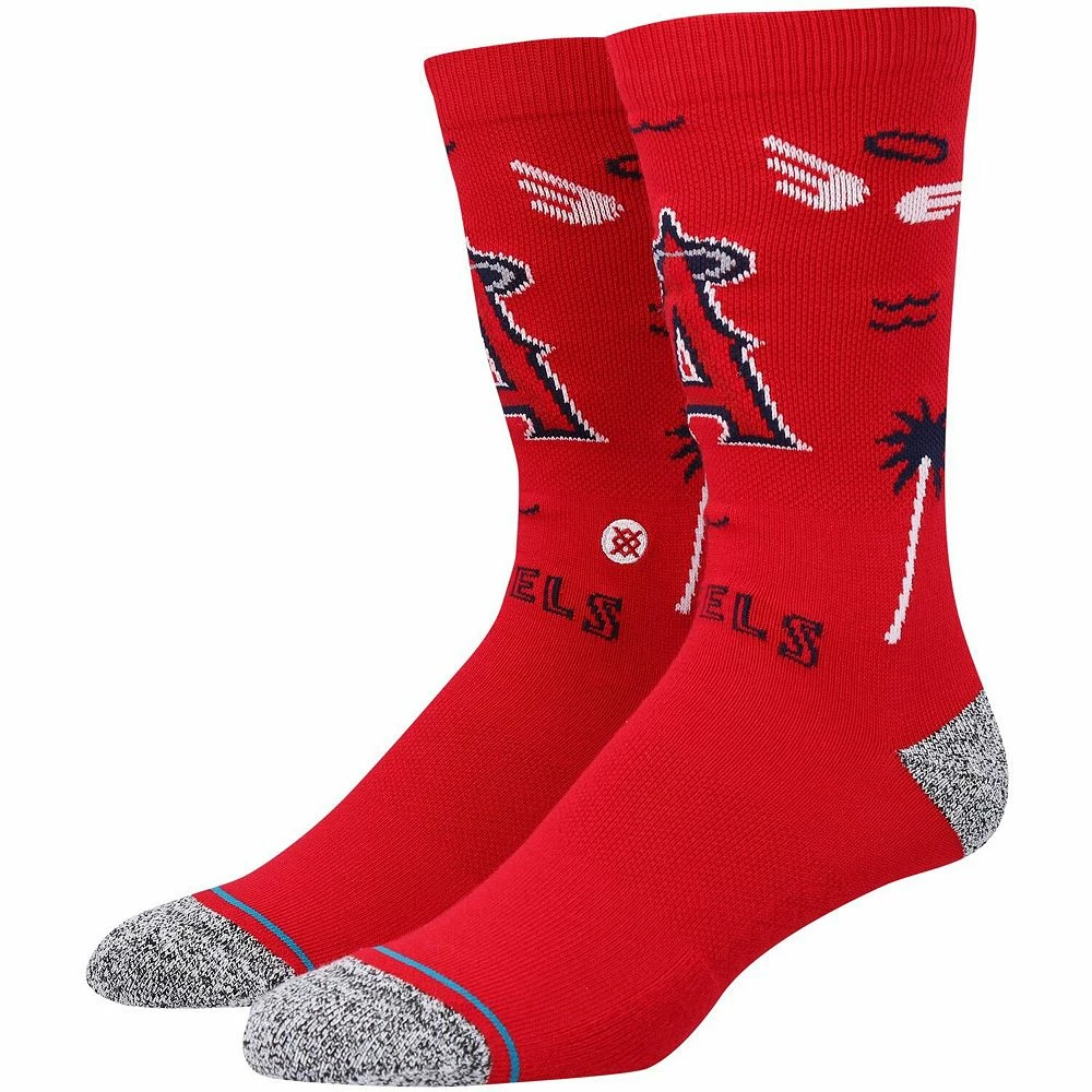 Men's Stance Los Angeles Angels Landmark Crew Socks 3 Men's Stance Los Angeles Angels Landmark Crew Socks