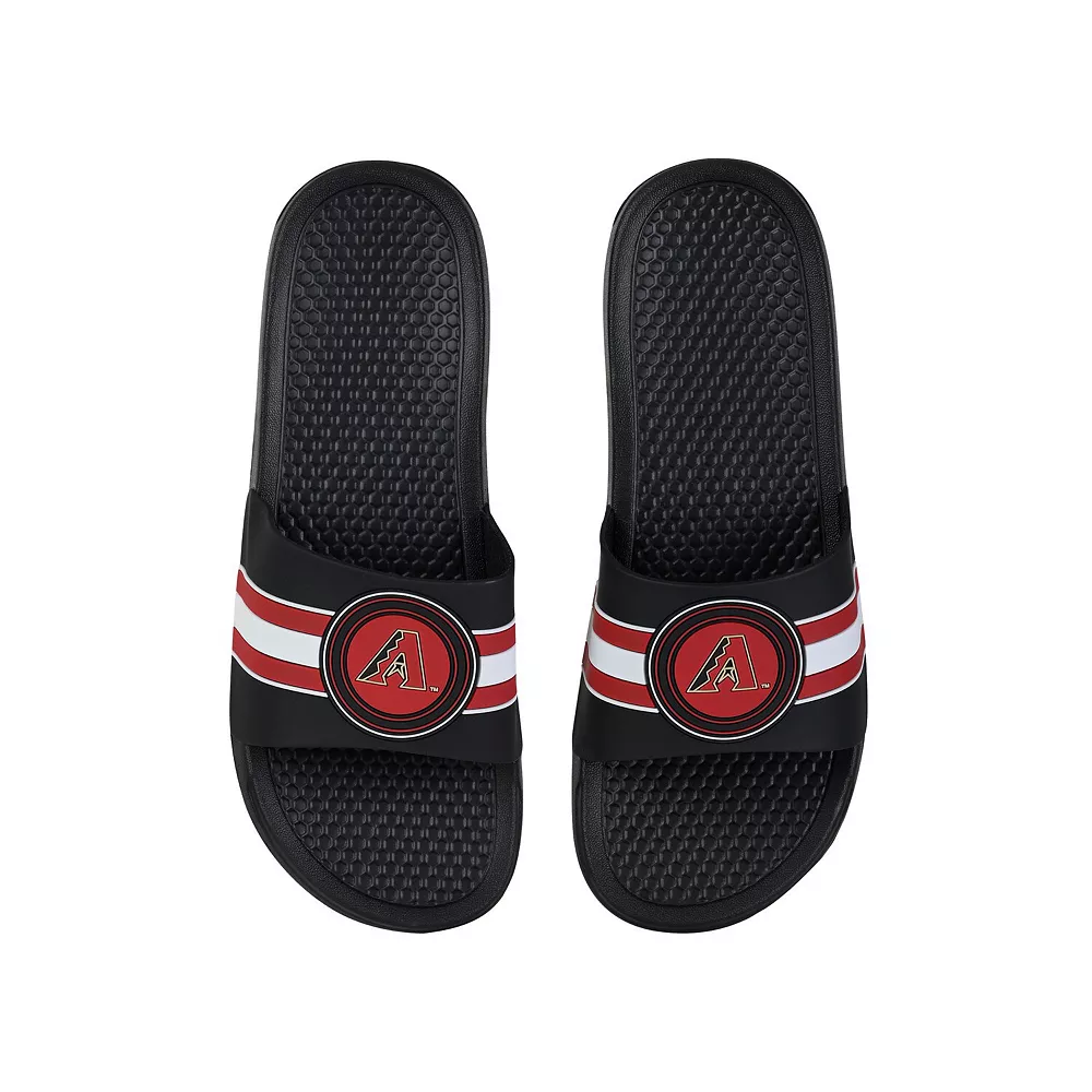 FOCO Arizona Diamondbacks Stripe Raised Slide Sandals 3 FOCO Arizona Diamondbacks Stripe Raised Slide Sandals