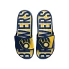 Men's FOCO Milwaukee Brewers Logo Gel Slide Sandals 1 Men's FOCO Milwaukee Brewers Logo Gel Slide Sandals -STANCE shop 5767528