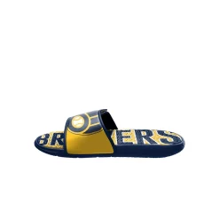 Men's FOCO Milwaukee Brewers Logo Gel Slide Sandals 7 Men's FOCO Milwaukee Brewers Logo Gel Slide Sandals -STANCE shop 5767528 ALT2