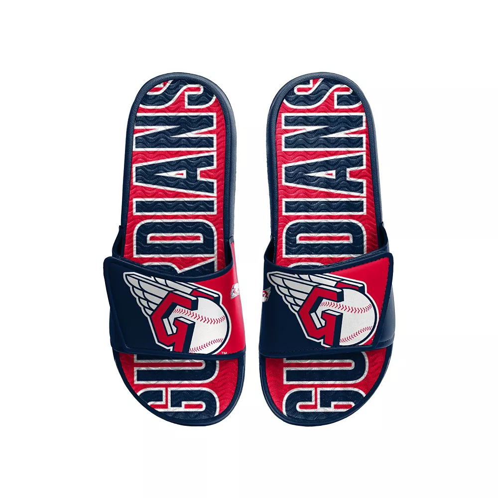 Men's FOCO Cleveland Guardians Logo Gel Slide Sandals 4 Men's FOCO Cleveland Guardians Logo Gel Slide Sandals - Image 2
