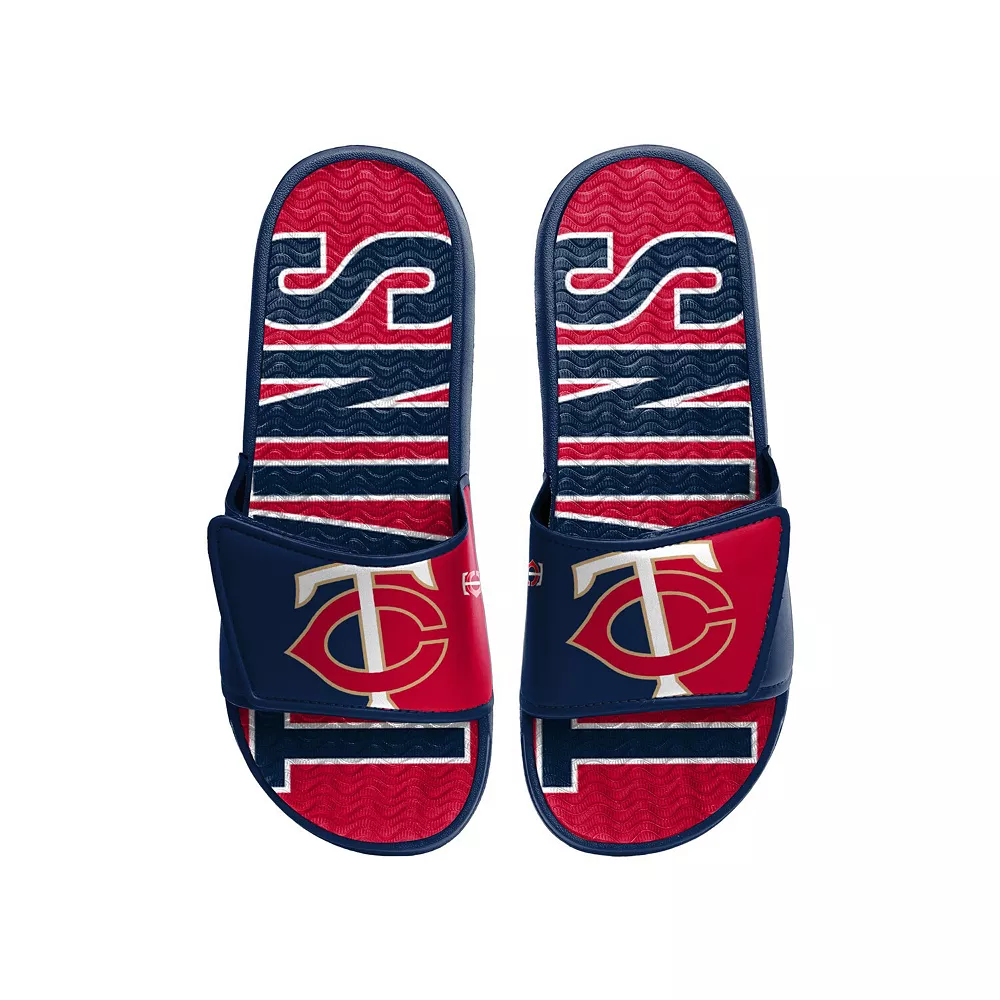 Men's FOCO Minnesota Twins Logo Gel Slide Sandals 4 Men's FOCO Minnesota Twins Logo Gel Slide Sandals - Image 2