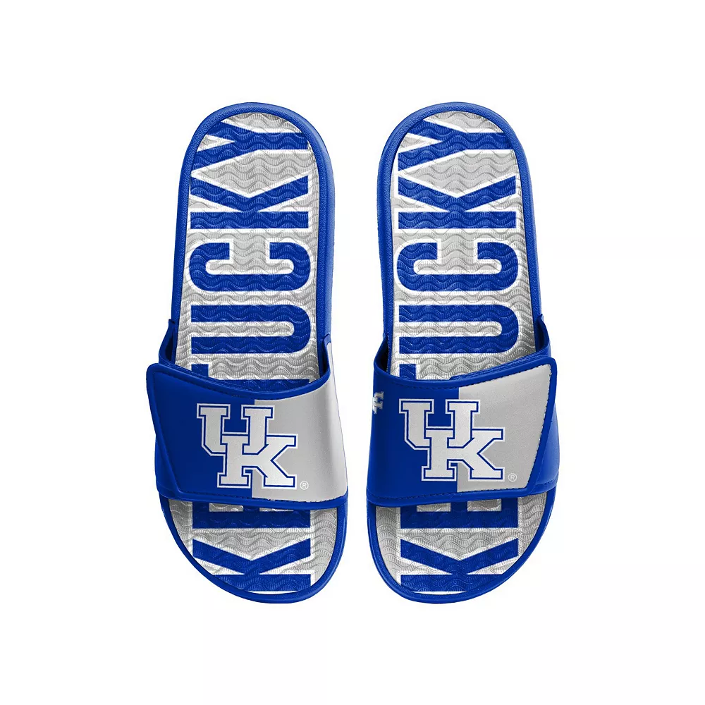 Men's FOCO Kentucky Wildcats Logo Gel Slide Sandals 3 Men's FOCO Kentucky Wildcats Logo Gel Slide Sandals