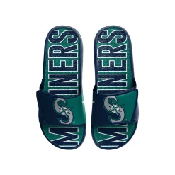 Men's FOCO Seattle Mariners Logo Gel Slide Sandals