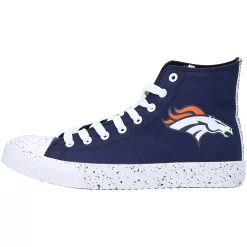 Men's FOCO Denver Broncos Paint Splatter High Top Sneakers -STANCE shop 5820557 ALT2