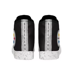 Men's FOCO Pittsburgh Steelers Paint Splatter High Top Sneakers -STANCE shop 5820635 ALT3
