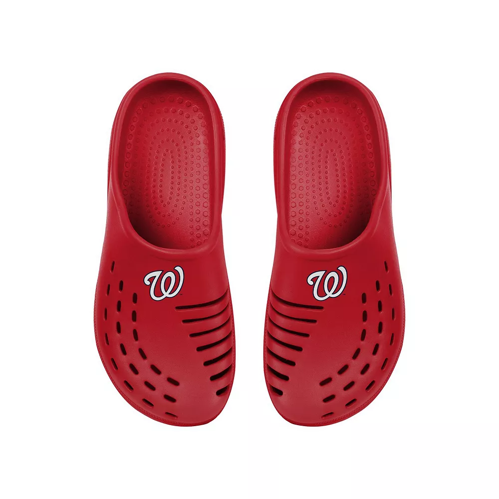 Men's FOCO Washington Nationals Molded Garden Clogs 3 Men's FOCO Washington Nationals Molded Garden Clogs