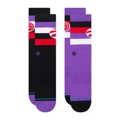 Men's Stance Toronto Raptors Stripe Crew Socks Two-Pack