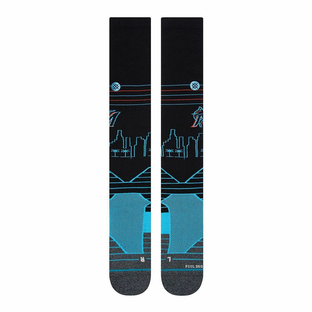 Men's Stance Miami Marlins Skyline Diamond Pro Team Tube Socks 5 Men's Stance Miami Marlins Skyline Diamond Pro Team Tube Socks - Image 3