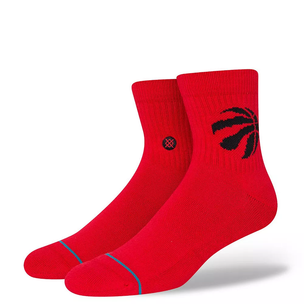 Men's Stance Toronto Raptors Logo Quarter Socks 3 Men's Stance Toronto Raptors Logo Quarter Socks