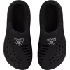 Men's FOCO Las Vegas Raiders Big Logo Sherpa-Lined Clog Slippers