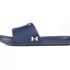 Men's Under Armour Navy Midshipmen Ansa Slide Sandals -STANCE shop 5981499 ALT2