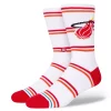Men's Stance Miami Heat Hardwood Classics Stripes Crew Socks -STANCE shop 5982263