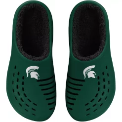 Men's FOCO Michigan State Spartans Big Logo Sherpa-Lined Clog Slippers 6 Men's FOCO Michigan State Spartans Big Logo Sherpa-Lined Clog Slippers -STANCE shop 5994603 ALT