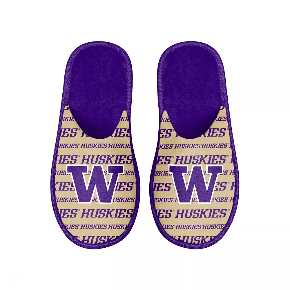Men's FOCO Washington Huskies Scuff Logo Slide Slippers 4 Men's FOCO Washington Huskies Scuff Logo Slide Slippers - Image 2