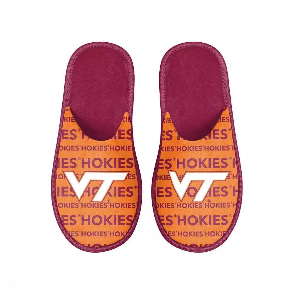 Men's FOCO Virginia Tech Hokies Scuff Logo Slide Slippers 4 Men's FOCO Virginia Tech Hokies Scuff Logo Slide Slippers - Image 2