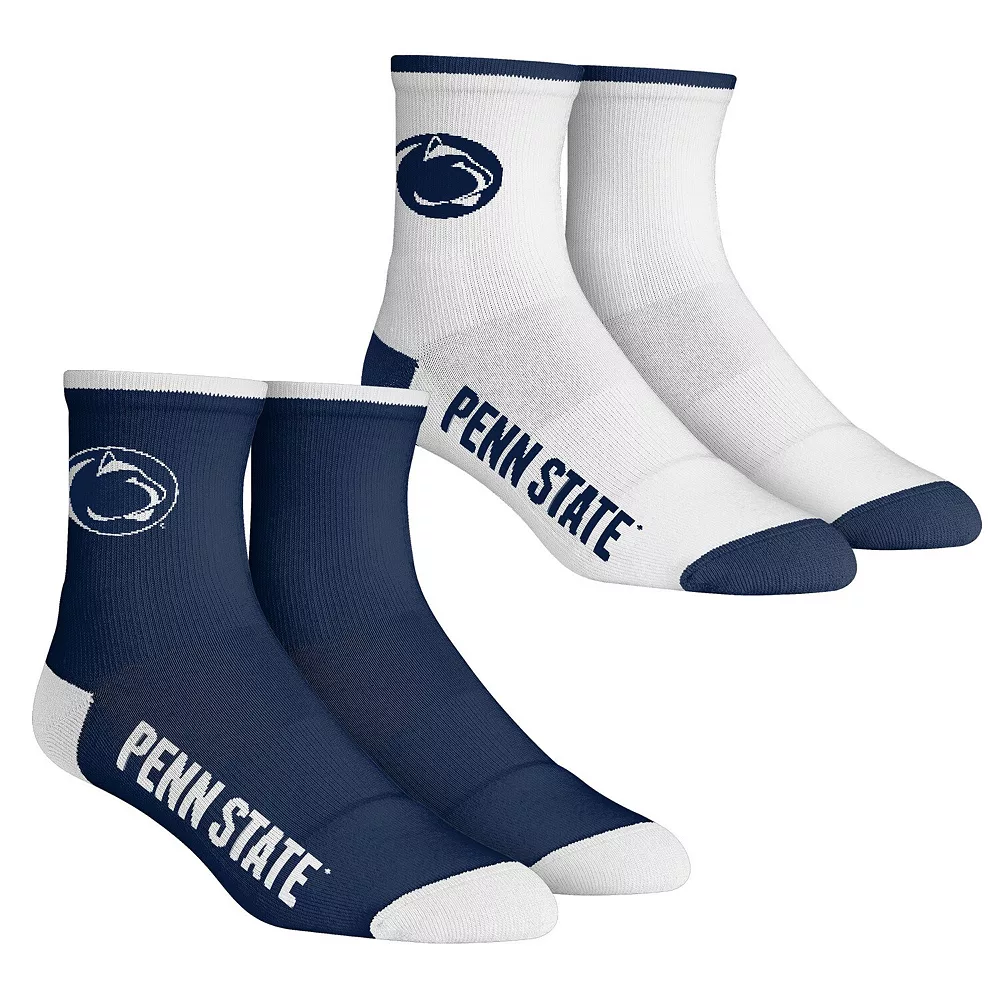 Men's Rock Em Socks Penn State Nittany Lions Core Team 2-Pack Quarter Length Sock Set 3 Men's Rock Em Socks Penn State Nittany Lions Core Team 2-Pack Quarter Length Sock Set