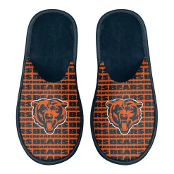 Men's FOCO Chicago Bears Scuff Logo Slide Slippers