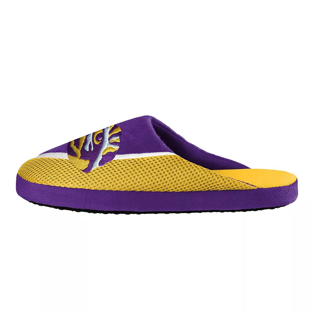 Men's FOCO LSU Tigers Big Logo Color Edge Slippers 5 Men's FOCO LSU Tigers Big Logo Color Edge Slippers - Image 3